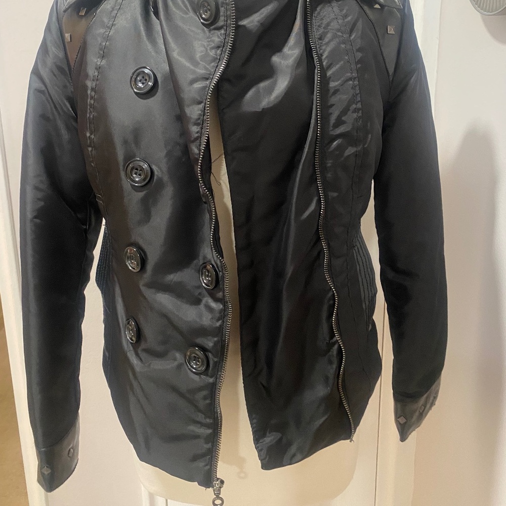 NWOT RARE PEPE JEANS BLK MILITARY STYLE JACKET M - Picture 4 of 10